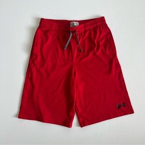 Under Armour Red Boys Shorts Size Large